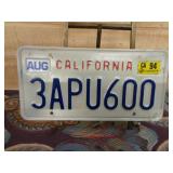 California License Plate