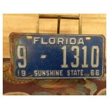 1966 Florida License Plate