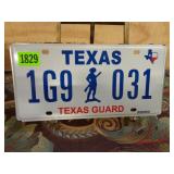 Texas Guard License Plate