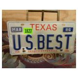 1986 Texas Sesquicentennial License Plate