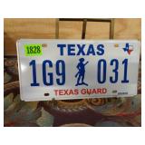 Texas Guard License Plate