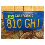 California License Plate