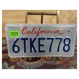 California License Plate