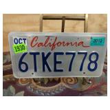 California License Plate