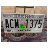 Georgia License Plate