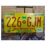 New Mexico USA License Plate