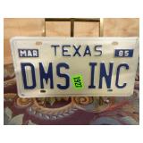 1985 Texas License Plate