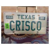 1980 Texas License Plate