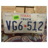 Texas Truck License Plate