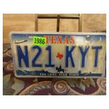 Texas License Plate