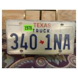 Texas Truck License Plate