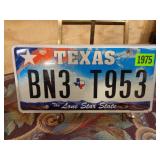Texas License Plate
