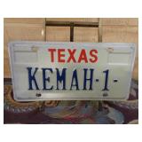 Texas License Plate