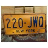 New York License Plate