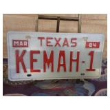 1984 Texas License Plate