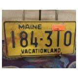 1961 Maine License Plate