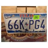 Texas Truck License Plate