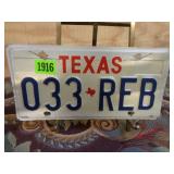 Texas License Plate
