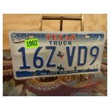 Texas Truck License Plate