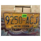 New York License Plate