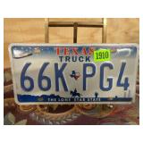 Texas Truck License Plate