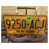 New York License Plate