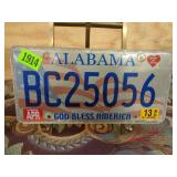 Alabama License Plate