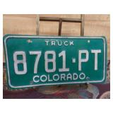 Colorado Truck License Plate