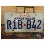 Texas Apportioned License Plate