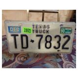 Texas Truck License Plate