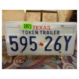 Texas Token Trailer License Plate