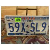 Texas Truck License Plate