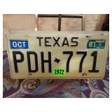 Texas License Plate