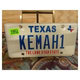 Texas License Plate