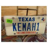 Texas License Plate
