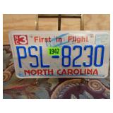 North Carolina License Plate