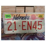 Nebraska License Plate
