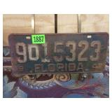 1947 Florida License Plate