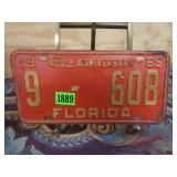 1965 Florida 400th Anniversary License Plate