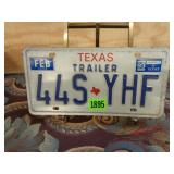 Texas Trailer License Plate