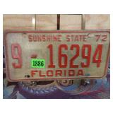1972 Florida License Plate