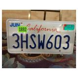 California License Plate
