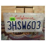 California License Plate
