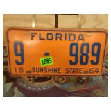 1964 Florida License Plate