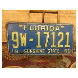 1960 Florida License Plate