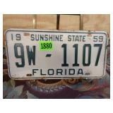 1959 Florida License Plate