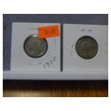 1930 & 1935 Buffalo Nickel