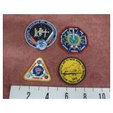 4-Vintage NASA Crew Patches