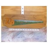 Vintage Handmade Painted Wood Saw Folk Art