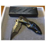NIB Spring AssistBat Wing Folding Pocket Knife